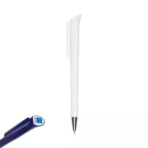441 Beyaz Plastik Tükenmez Kalem